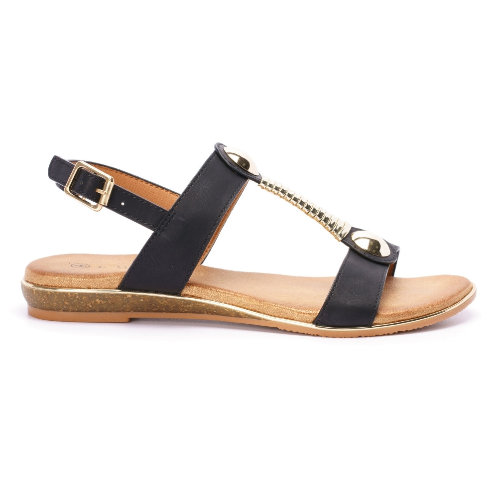 Lunar Renoir Women's T-Bar Sandal Black