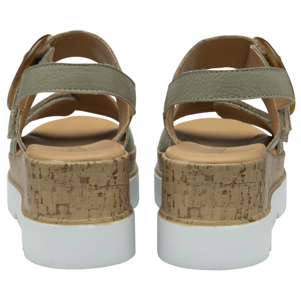 Lotus Cammie Women's Adjustable Strap Flatform Sandal Sage