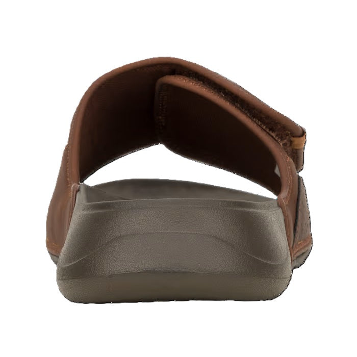 Hey Dude Shore Slide Classic Men's Lightweight Adjustable Strap Slider Downtown Brown