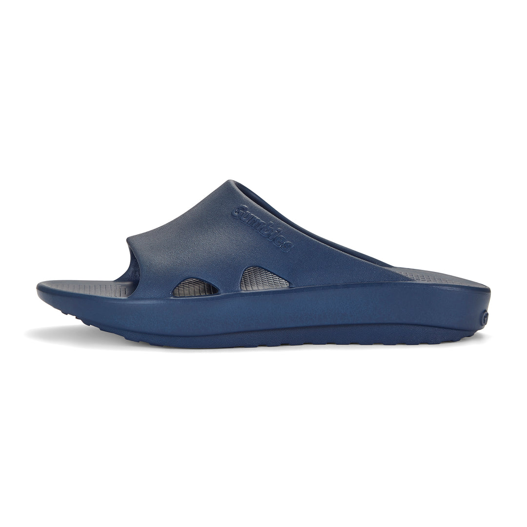 Gumbies SpaSole Women's Lightweight Recycled Rubber Slip On Slider French Navy