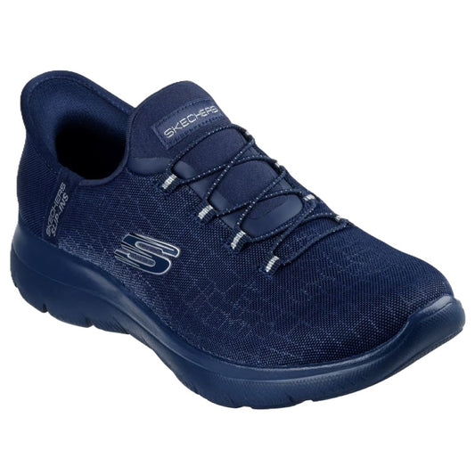 Skechers Summits Classy Night Women's Slip-In Memory Foam Trainer Dark Navy