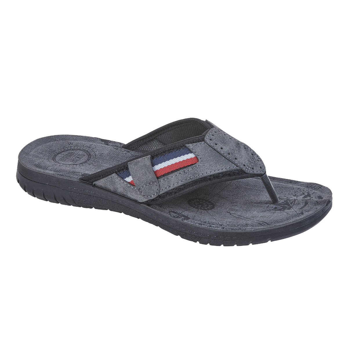 Urban Jacks Sunningdale Men's Sporty Toe Post Sandal Grey