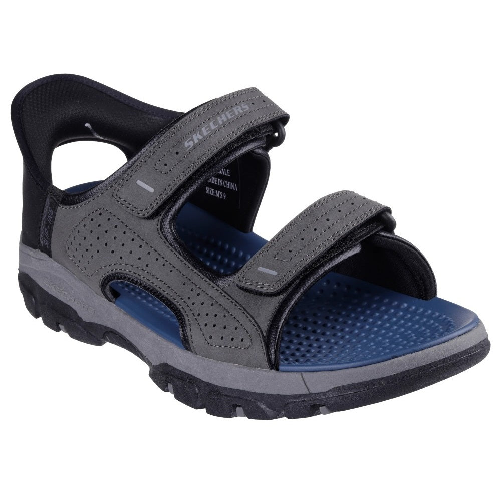 Skechers Tresmen Reece Men's Slip-In Twin Strap Sandal Charcoal