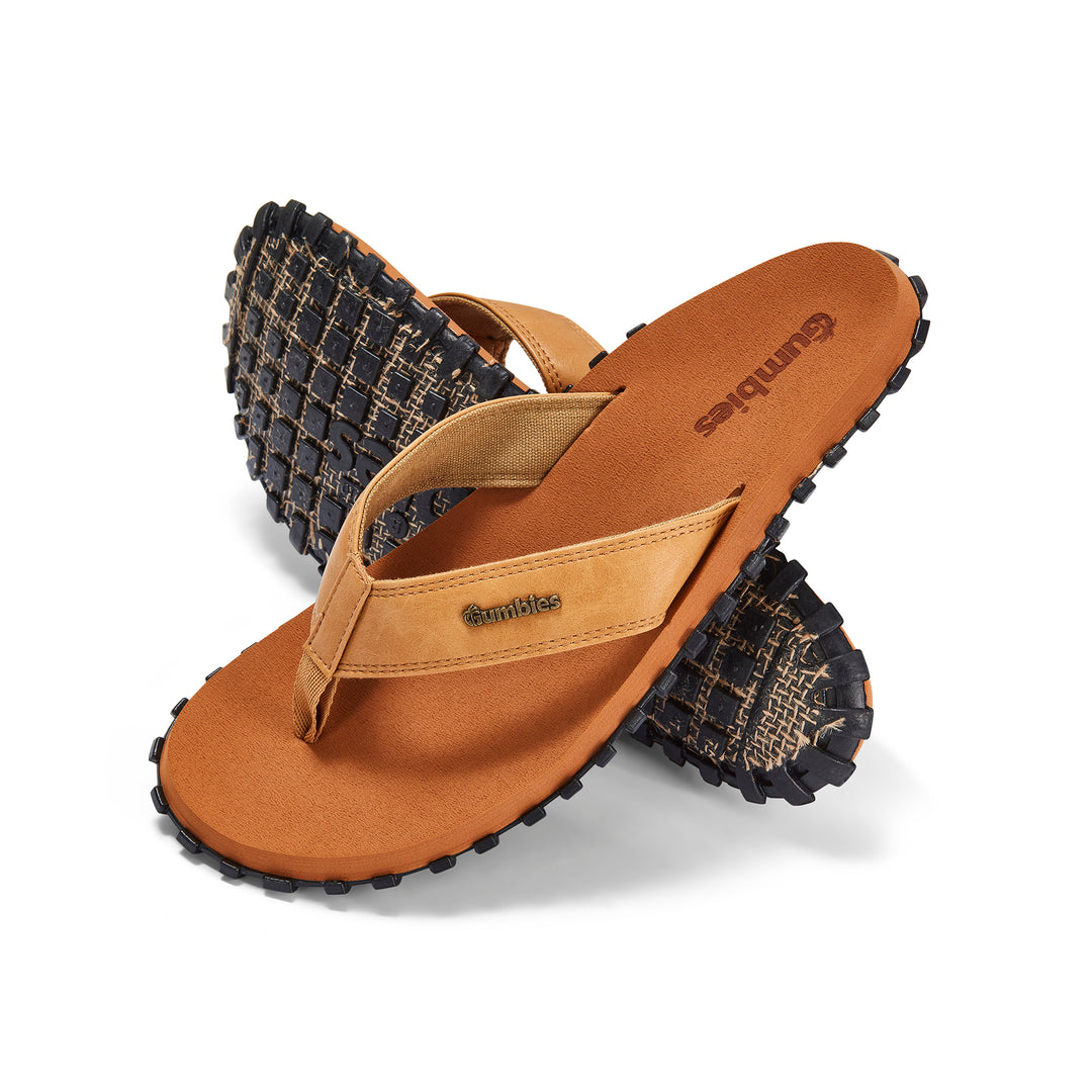 Gumbies Vegovert Men's Bloom Foam Flip Flop Tan