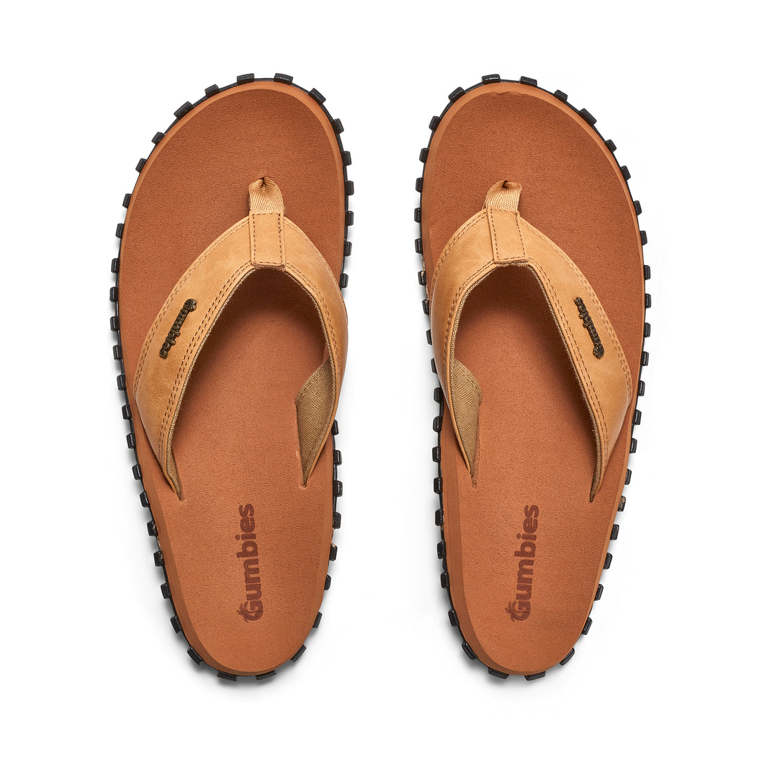 Gumbies Vegovert Men's Bloom Foam Flip Flop Tan