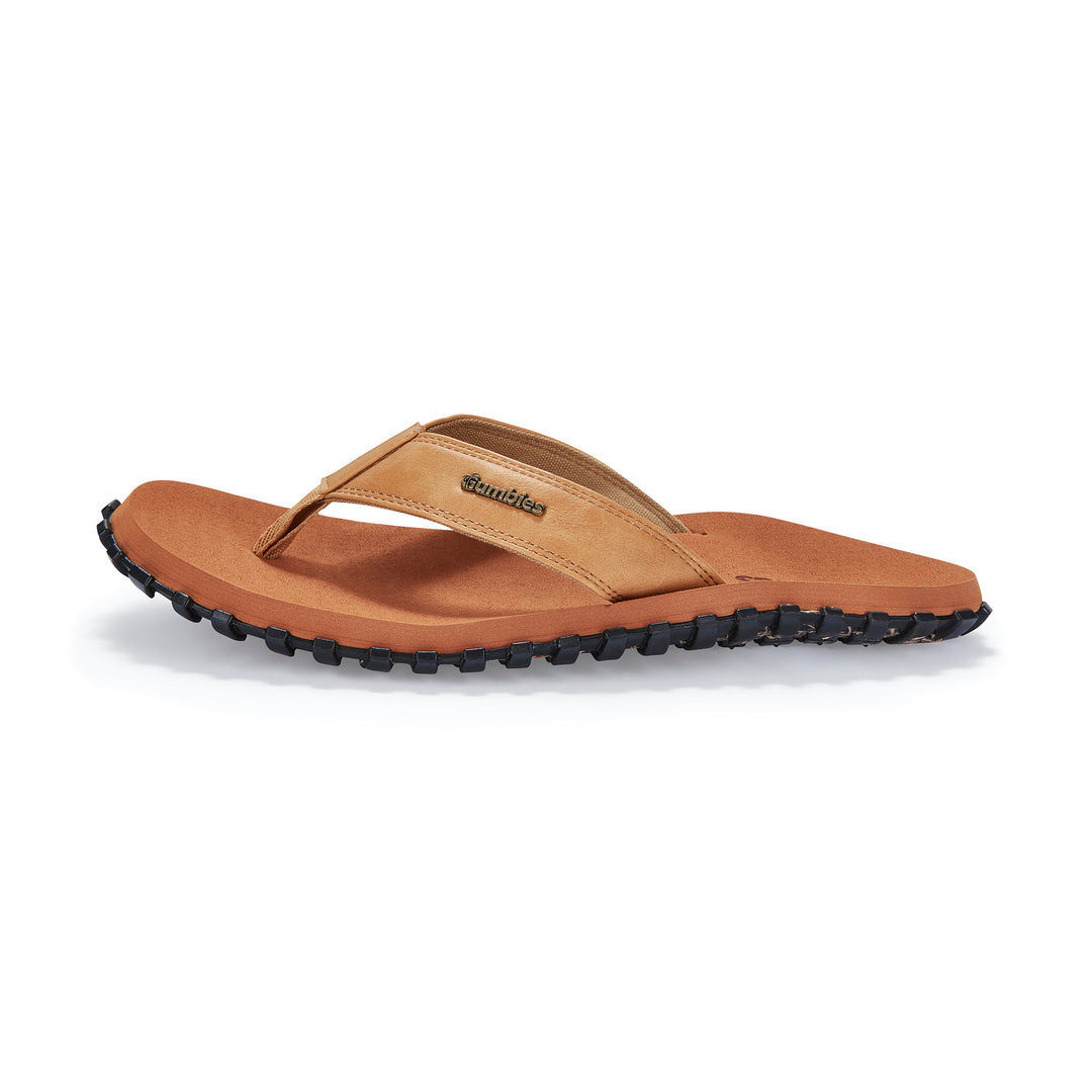 Gumbies Vegovert Men's Bloom Foam Flip Flop Tan