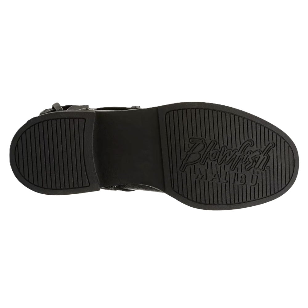 Blowfish Malibu Venice Women's Vegan Friendly Twin Buckle & Zip Mid Boot Black