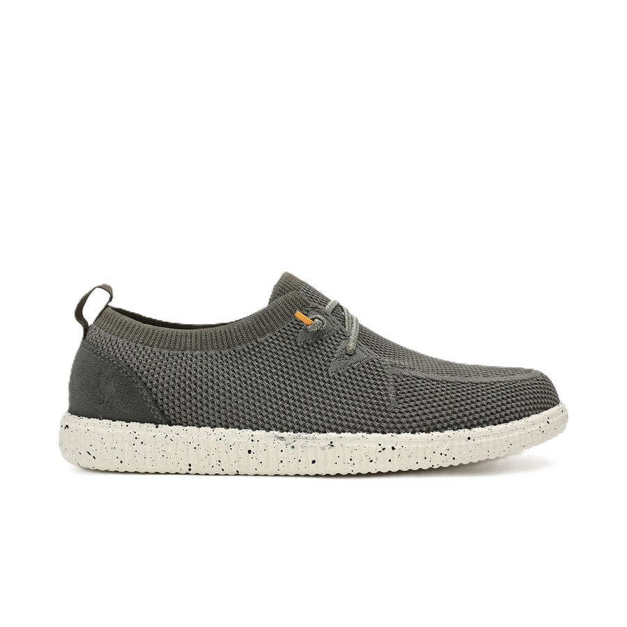 Walk In Pitas Wallabi Fly Washed Men's Lightweight Wally Slip On Canvas Shoe Khaki