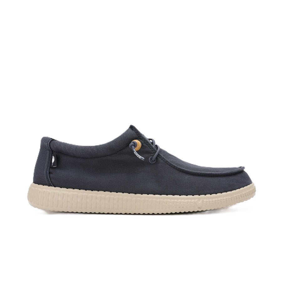 Walk In Pitas Wallabi Washed Men's Lightweight Wally Slip On Canvas Shoe Marino