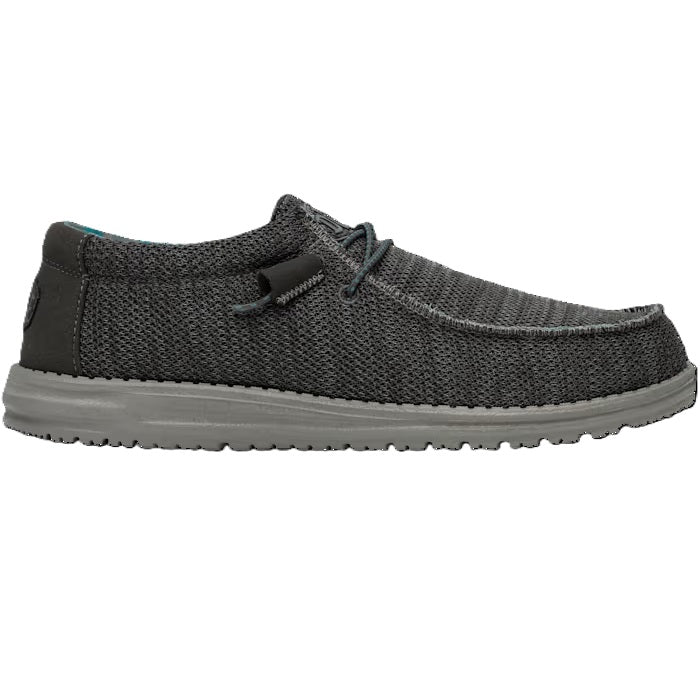 Hey Dude Wally Sox Men's Slip On Casual Shoe Charcoal