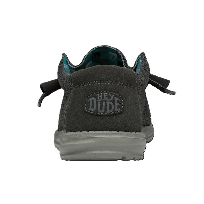 Hey Dude Wally Sox Men's Slip On Casual Shoe Charcoal