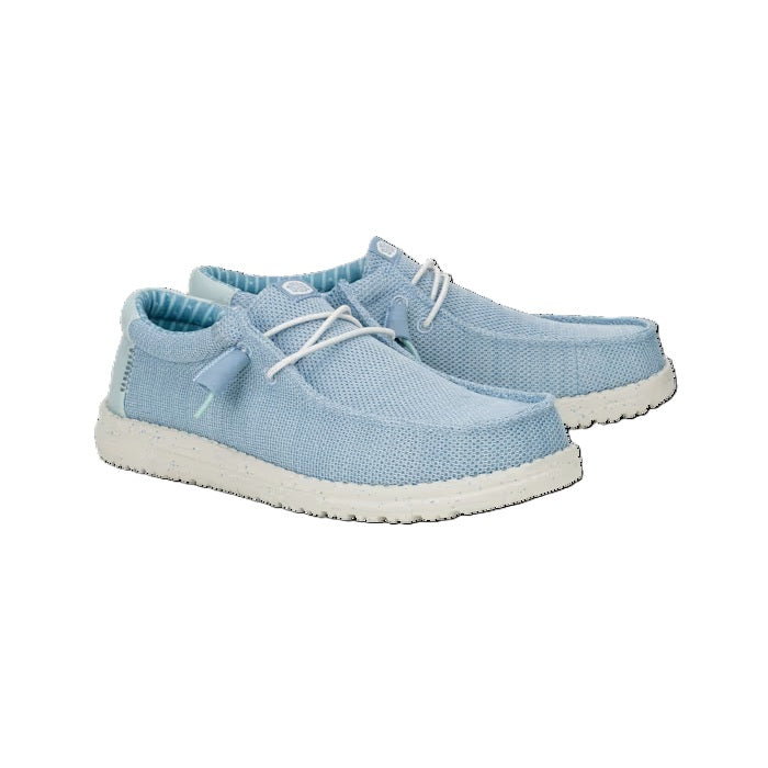 Hey Dude Wally Sox Men's Slip On Casual Shoe Cloud Blue / Dawn Blue
