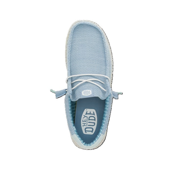 Hey Dude Wally Sox Men's Slip On Casual Shoe Cloud Blue / Dawn Blue