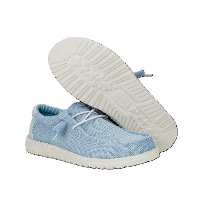 Hey Dude Wally Sox Men's Slip On Casual Shoe Cloud Blue / Dawn Blue