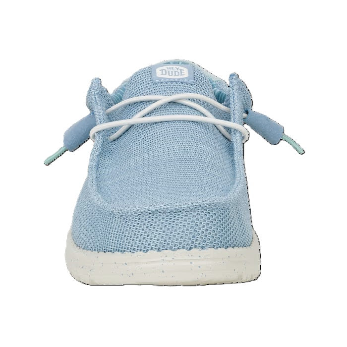 Hey Dude Wally Sox Men's Slip On Casual Shoe Cloud Blue / Dawn Blue