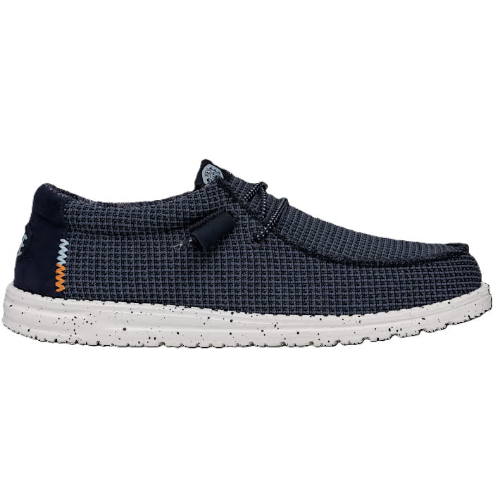 Hey Dude Wally Sport Mesh Men's Slip On Casual Shoe Navy