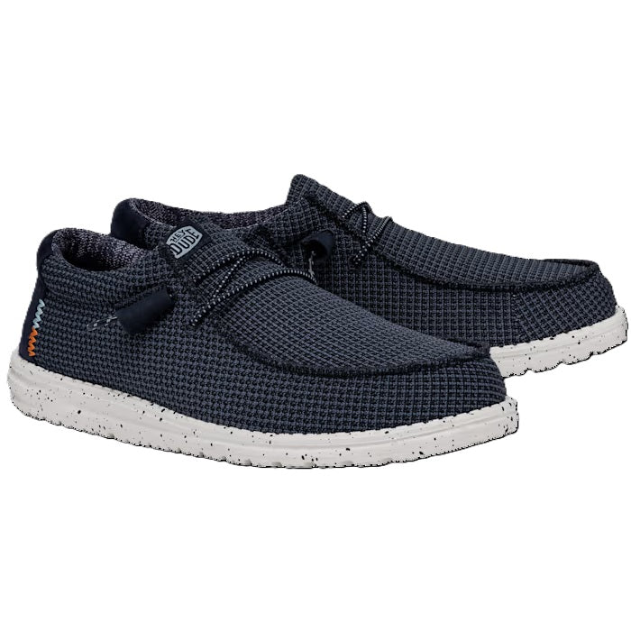 Hey Dude Wally Sport Mesh Men's Slip On Casual Shoe Navy