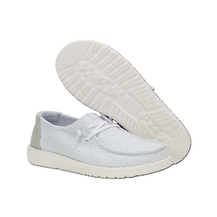 Hey Dude Wendy Eyelet Women's Slip On Casual Shoe Ancient Blue