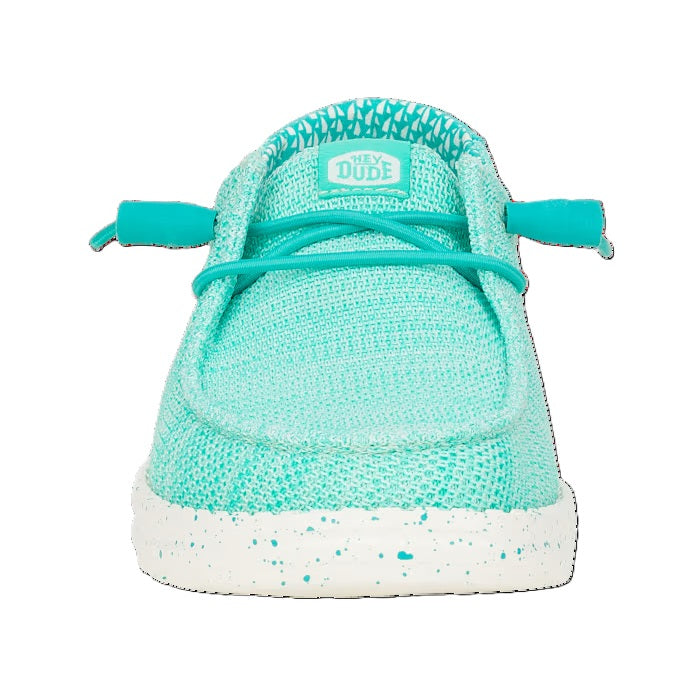 Hey Dude Wendy Stretch Sox Women's Slip On Casual Shoe Ceramic Blue