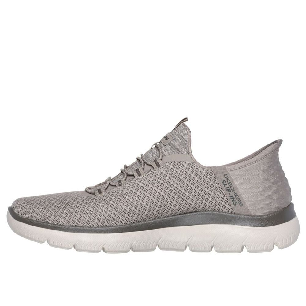 Skechers Summits High Range Men's Slip-In Memory Foam Trainer Taupe