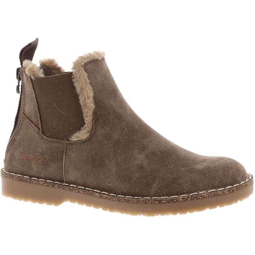 Blowfish Malibu Chillin SHR Women's Twin Zip Chelsea Ankle Boot Taupe Prospector