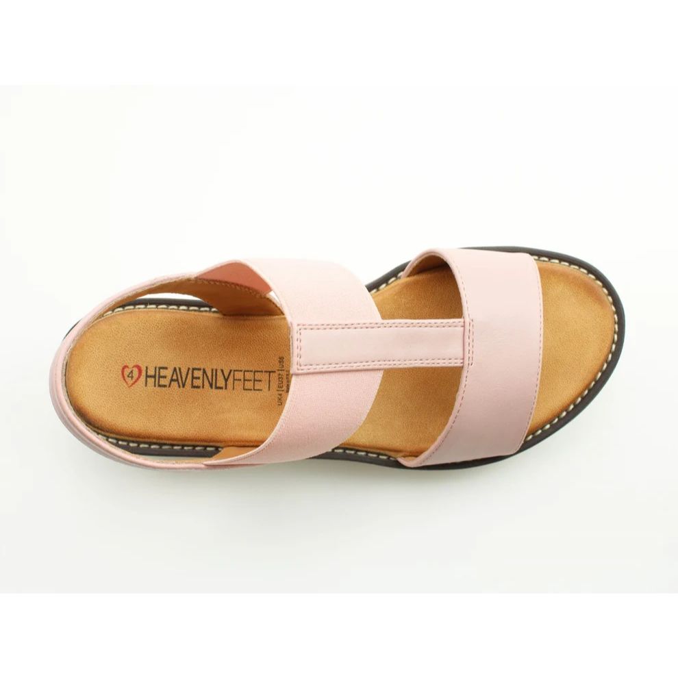 Heavenly Feet Ritz Ladies Lightweight Chunky Sandal Pink VEGAN FRIENDLY