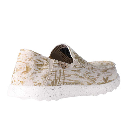 KickBack Couch 2.0 Men's Lightweight Canvas Slip On Shoe Brown Beach Print