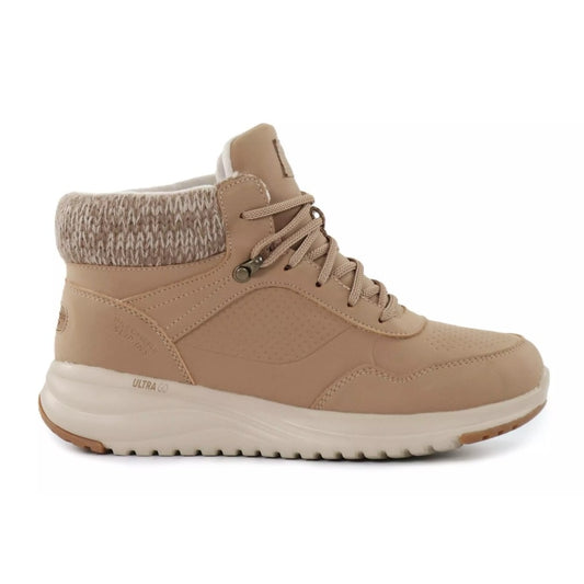 Skechers On-The-Go Stellar Ariana Women's Slip In Lace Up Waterproof Boot Chestnut