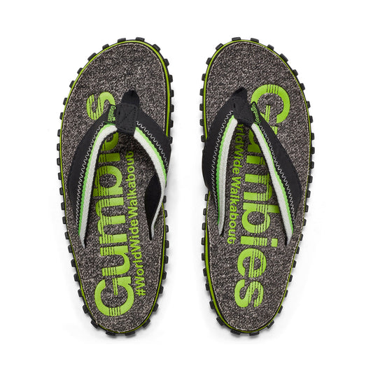 Gumbies Cairns Men's Recycled Rubber Flip Flop Lime