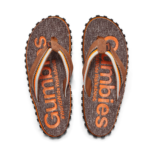 Gumbies Cairns Men's Recycled Rubber Flip Flop Orange