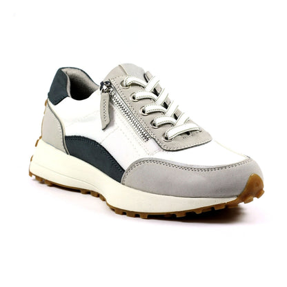 Lunar Calvin Women's Panelled Lace Up Trainer Grey