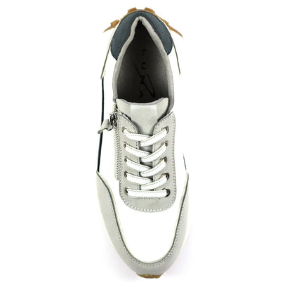 Lunar Calvin Women's Panelled Lace Up Trainer Grey