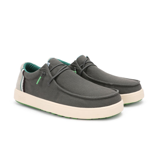 Walk In Pitas Cana Men's Lightweight Slip On Boat Shoe Gris Oscuro