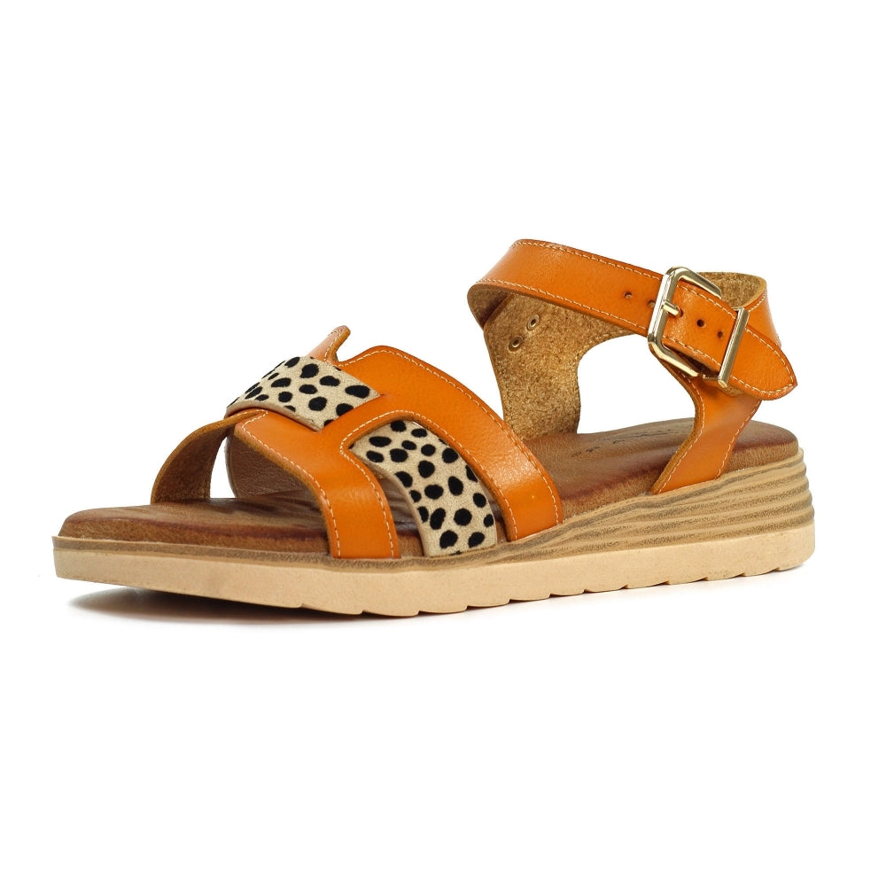 Lunar Carla Women's Wedge Sandal Camel