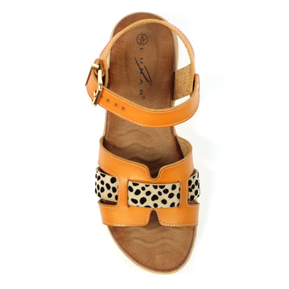 Lunar Carla Women's Wedge Sandal Camel