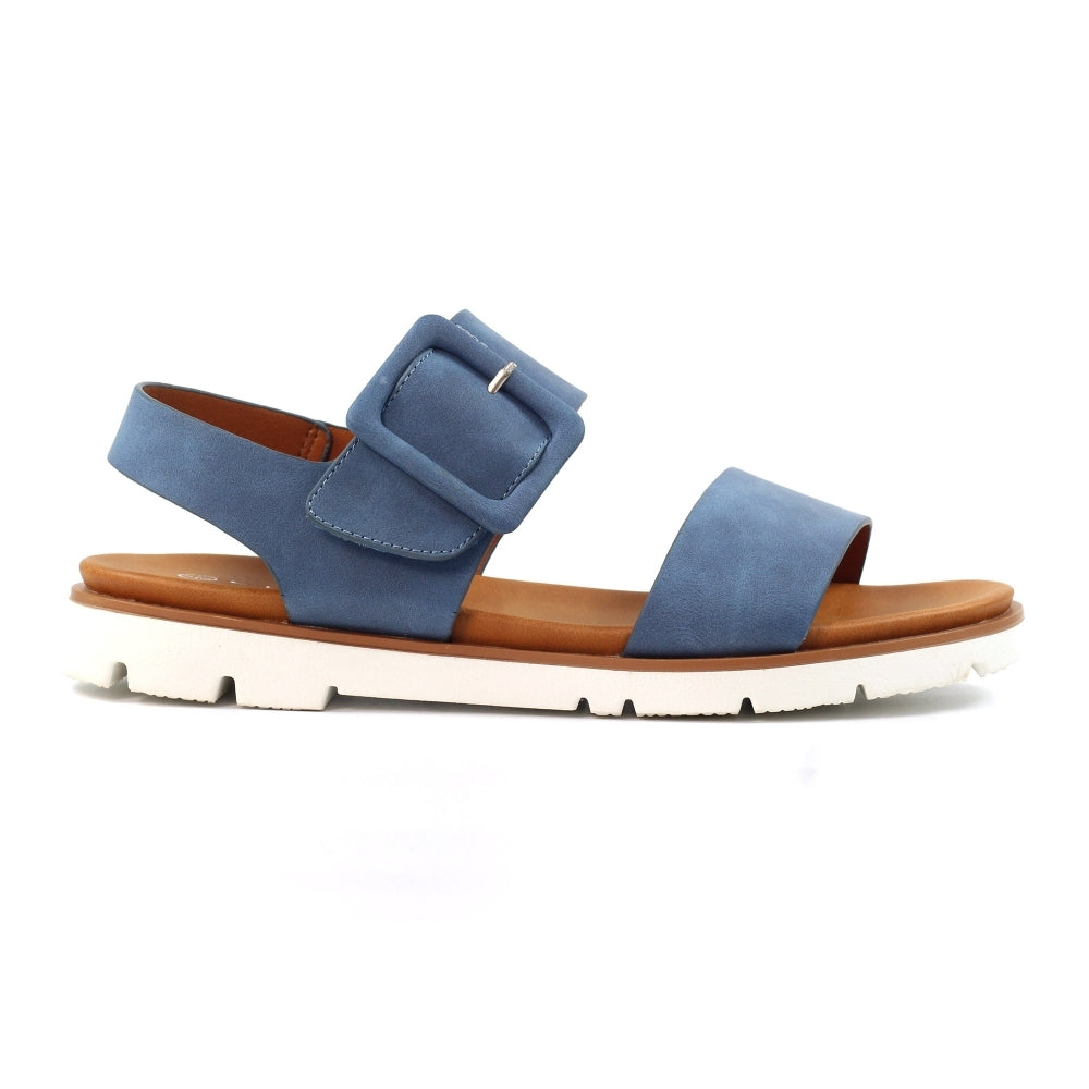 Lunar Cher Women's Adjustable Strap Sandal Blue