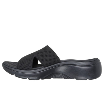 Skechers Go Walk Arch Fit 2.0 Dakota Women's Slider Slip On Sandal Black