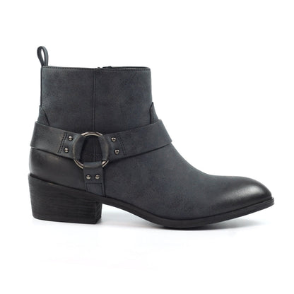 Lunar Dixie Women's Western Style Ankle Boot Grey