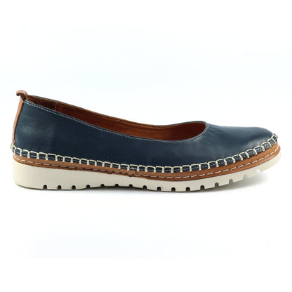 Lunar Dove Women's Slip On Leather Pump Navy