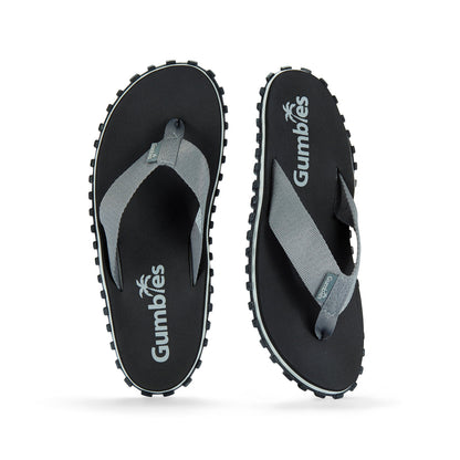Gumbies Duckbill Men's Recycled Rubber Flip Flop Black/Grey