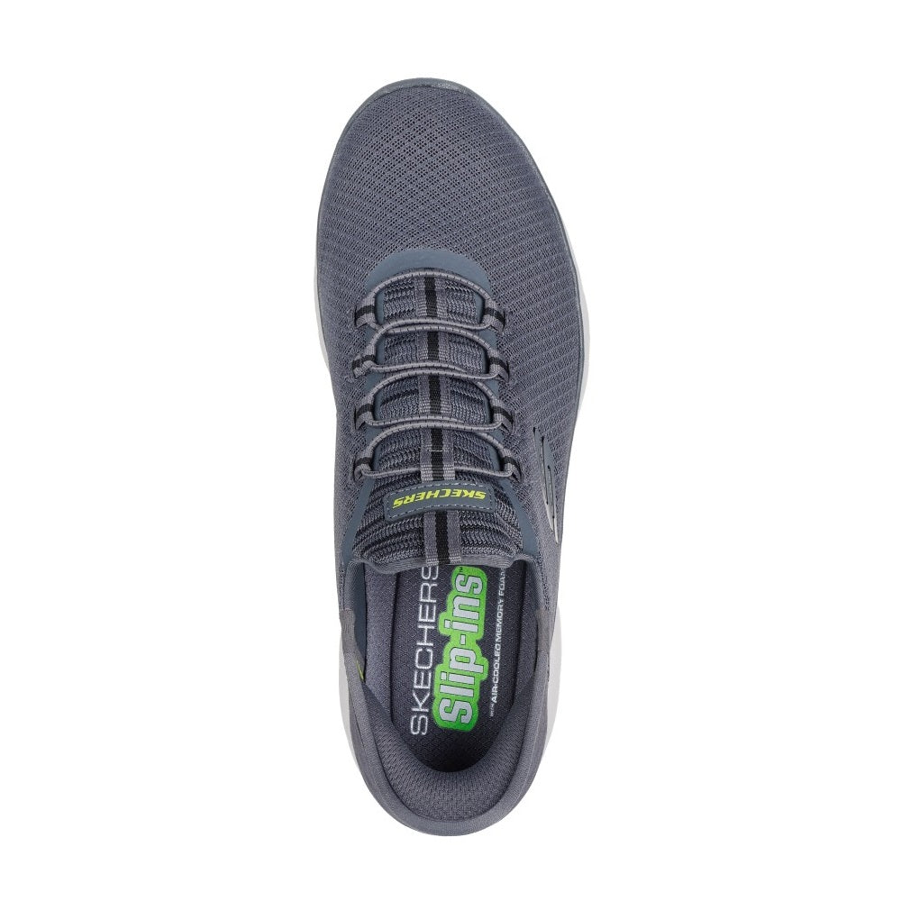 Skechers Summits High Range Men's Slip-In Memory Foam Trainer Charcoal