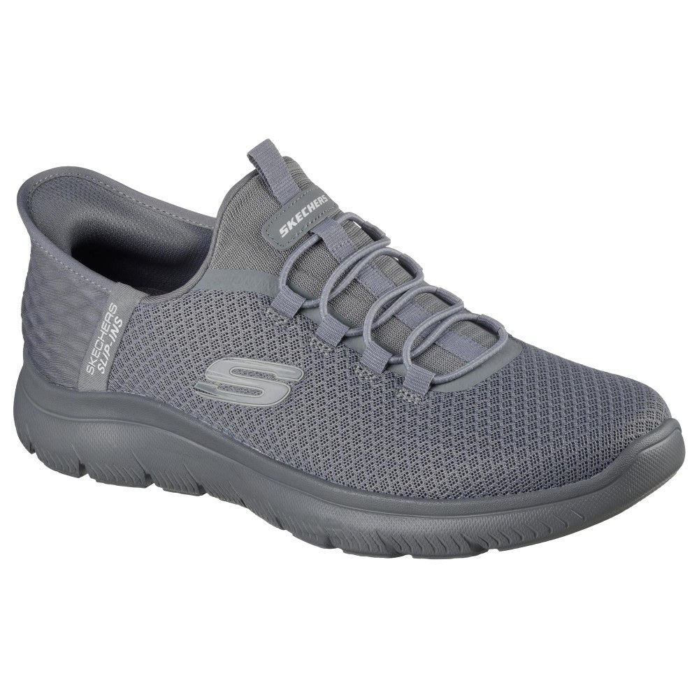Skechers Summits High Range Men's Slip-In Memory Foam Trainer Grey