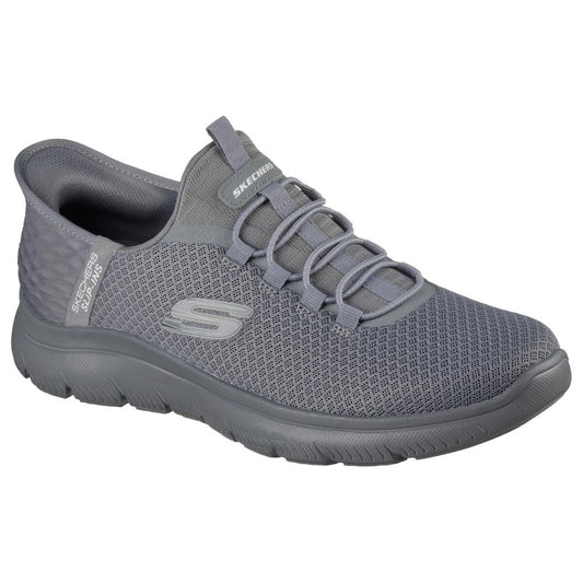 Skechers Summits High Range Men's Slip-In Memory Foam Trainer Grey