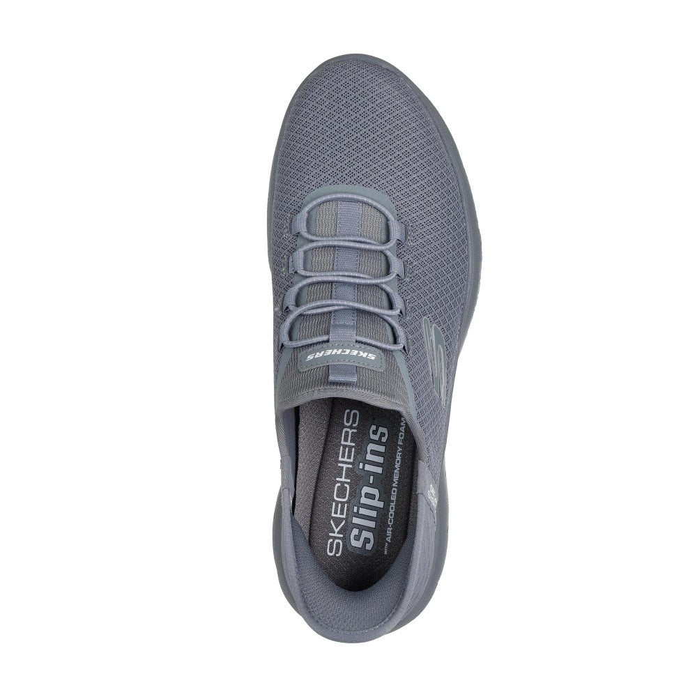 Skechers Summits High Range Men's Slip-In Memory Foam Trainer Grey