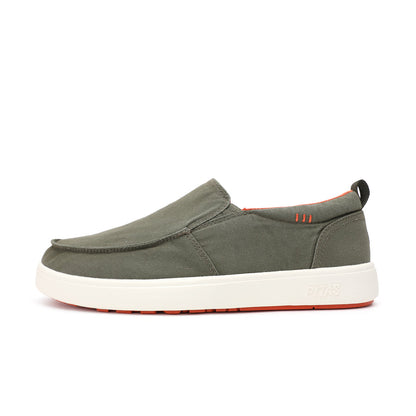 Walk In Pitas Ischia Men's Lightweight Hi-Grip Slip On Loafer Khaki