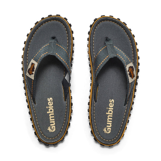 Gumbies Islander Men's Recycled Rubber Flip Flop Classic Grey