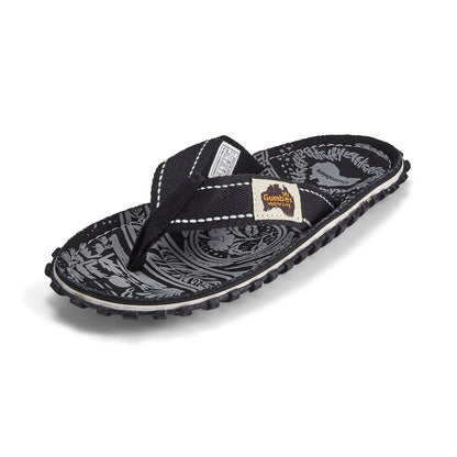 Gumbies Islander Women's Recycled Rubber Flip Flop Midnight Black