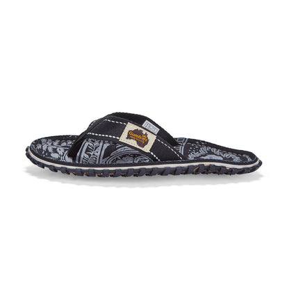 Gumbies Islander Women's Recycled Rubber Flip Flop Midnight Black