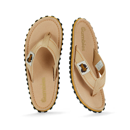 Gumbies Islander Men's Recycled Rubber Flip Flop Classic Sand