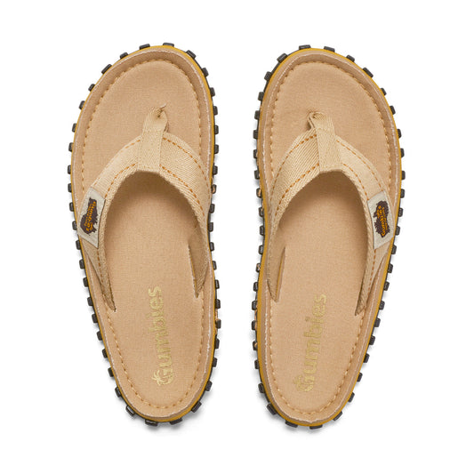 Gumbies Islander Men's Recycled Rubber Flip Flop Classic Sand